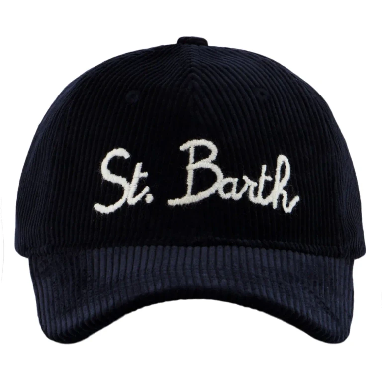 MC2 Saint Barth Baseball Corduroy Cap With St. Barth Embroidery