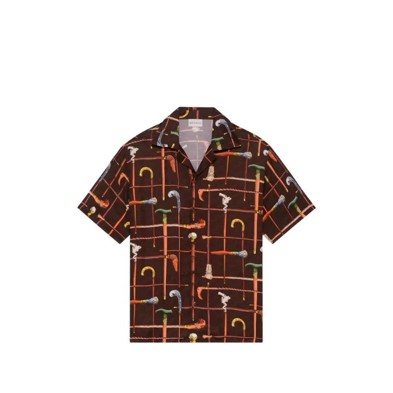 Drole De Monsieur Spread-collar Print Shirt