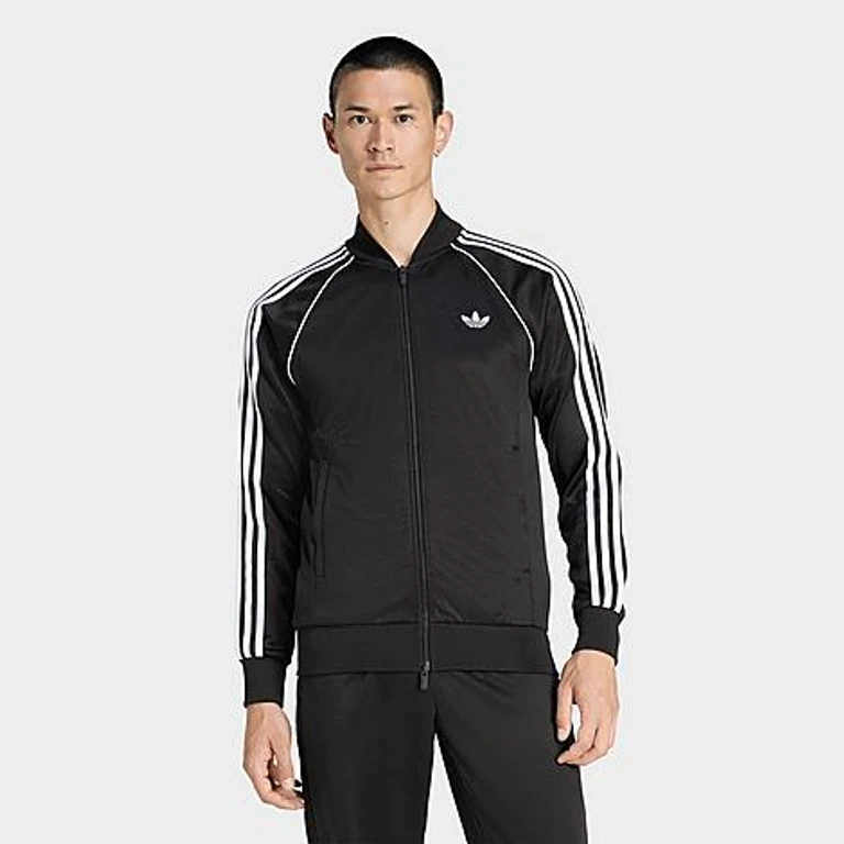 adidas Men's Originals SST Track Top in Black Size: XS