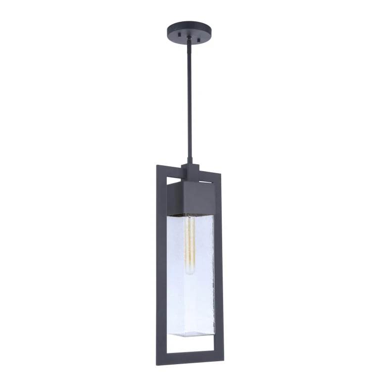 Midnight One Light Outdoor Pendant from the Perimeter Collection
