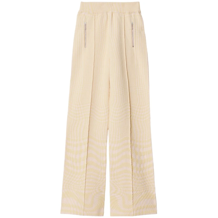 Burberry Houndstooth Jacquard Wool-Blend Trousers