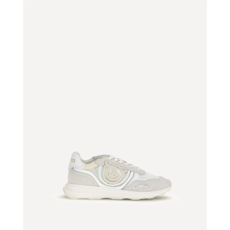 Zapatillas PINKO Zoe de piel para mujer con inserciones de malla