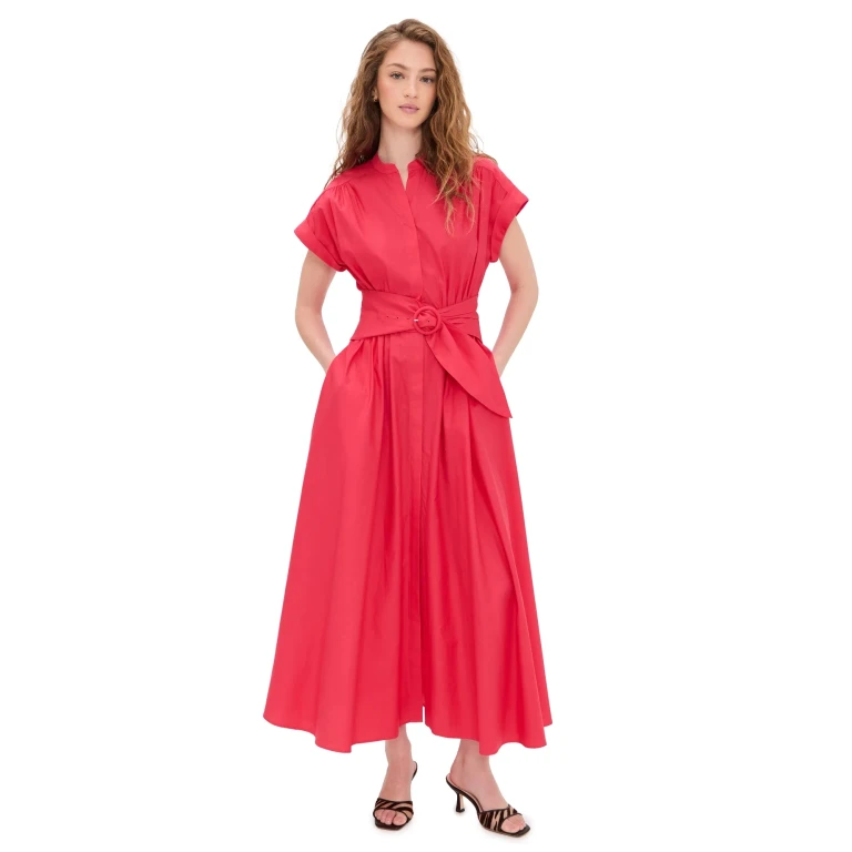SALONI Neesha Dress Cherry Pink 12