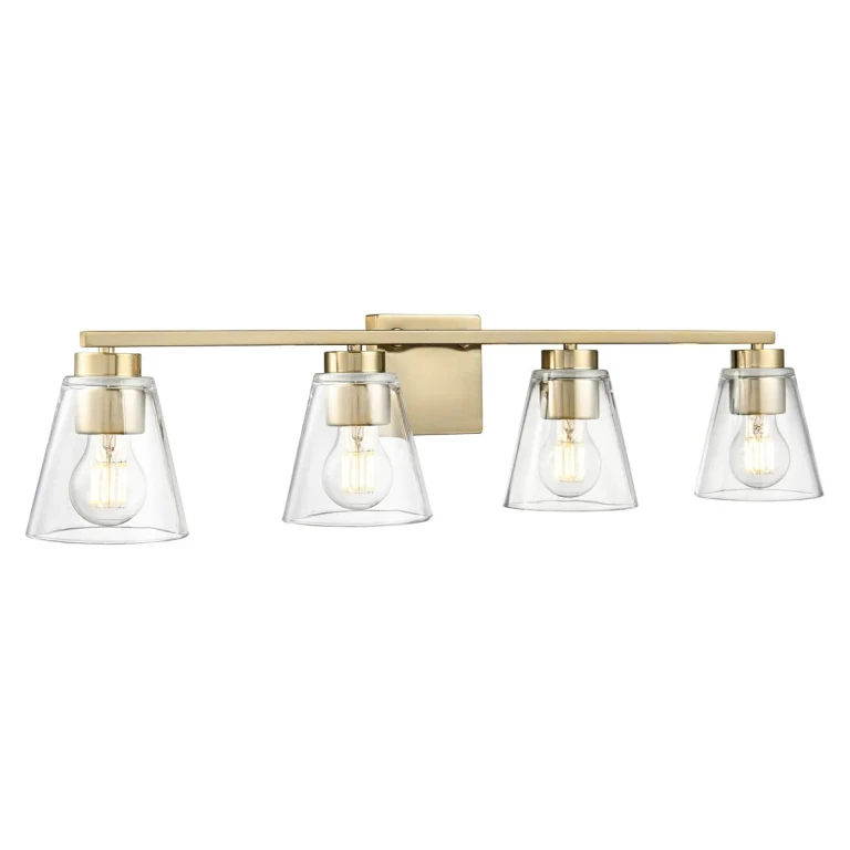 Modern Gold Bathroom Vanity Light from the Strayhan Collection
