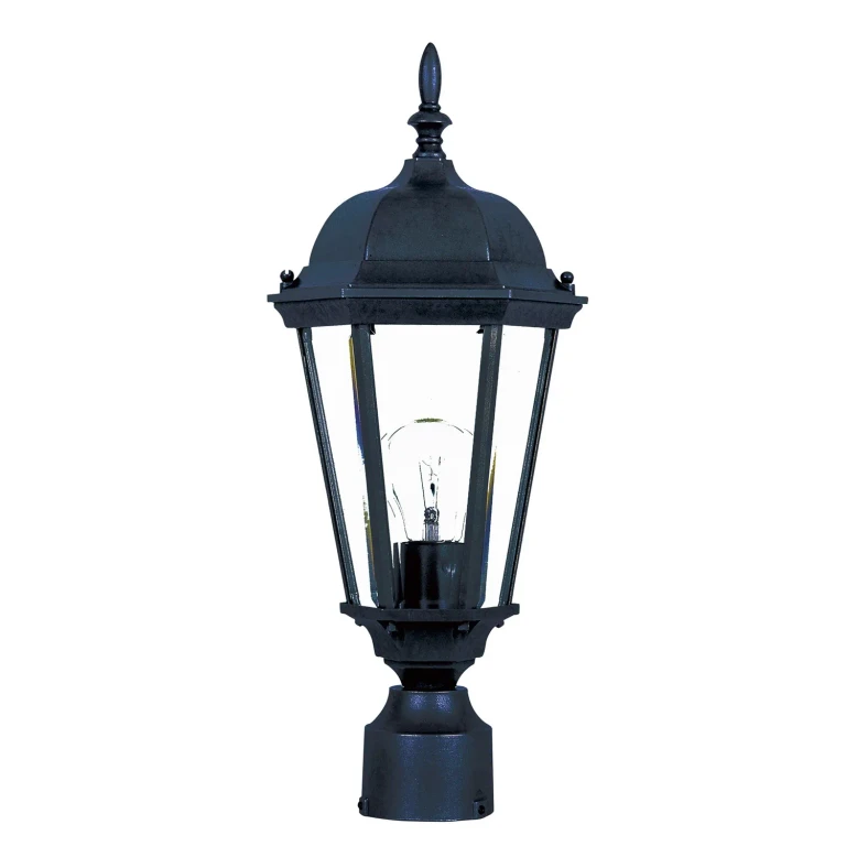 Black LED Outdoor Post Mount from the Republic Collection