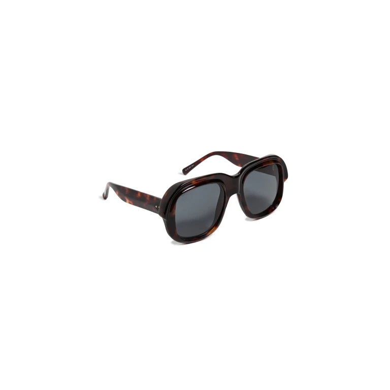 Dries Van Noten Round Sunglasses Tortoiseshell/Gold/Grey One Size