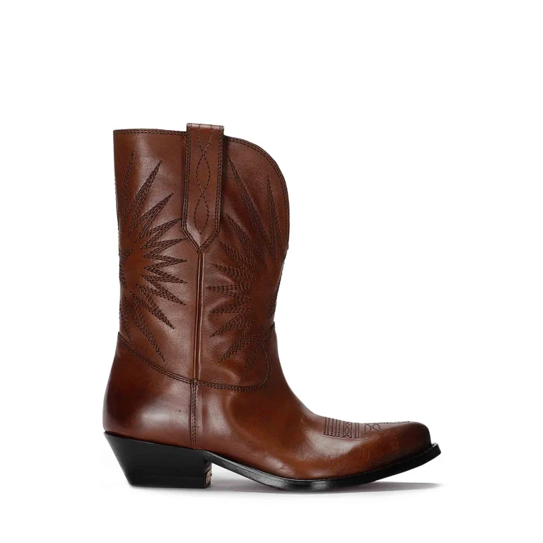 Golden Goose Tan Leather Boots