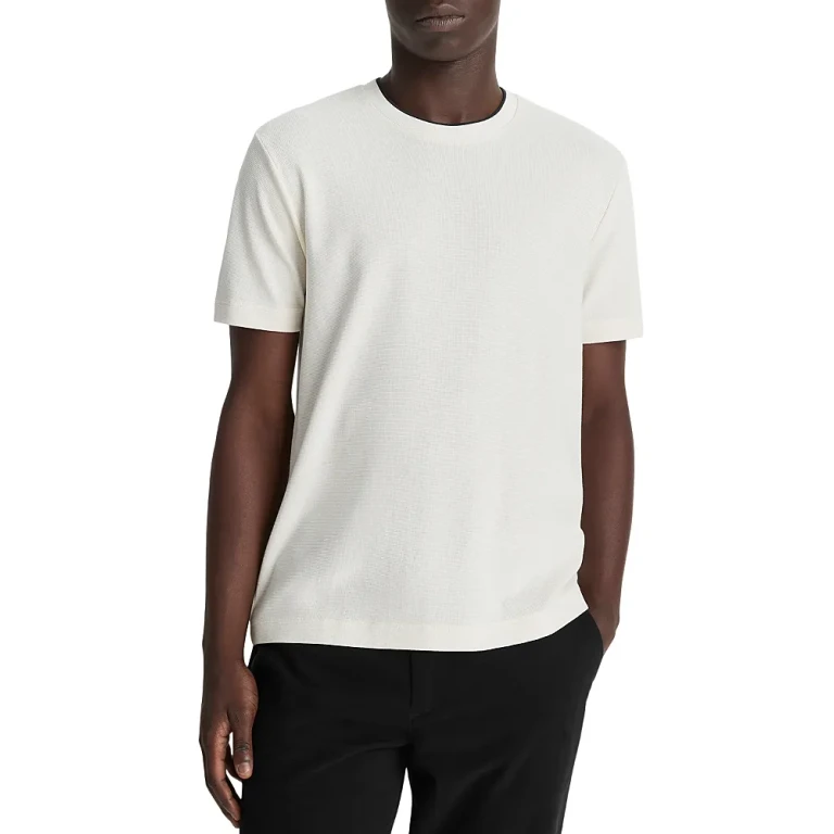 Vince Regular Fit Micro Waffle Tee