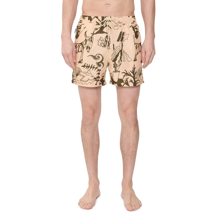 OAS Poplan Swim Shorts Beige XS