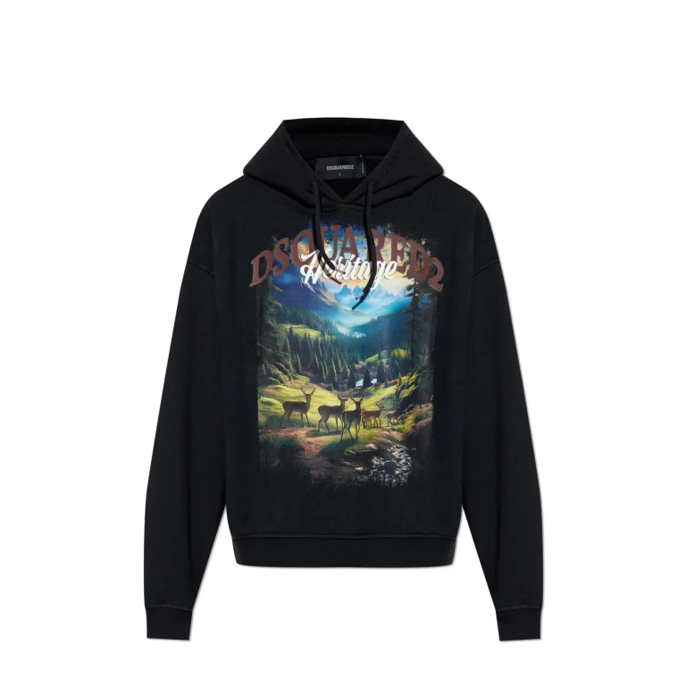 DSQUARED2 Logo cotton Sweatshirt Male L