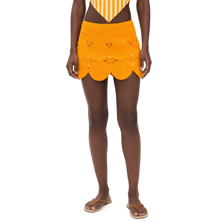 SIMONMILLER Beep Beep Miniskirt Sherbet Orange S