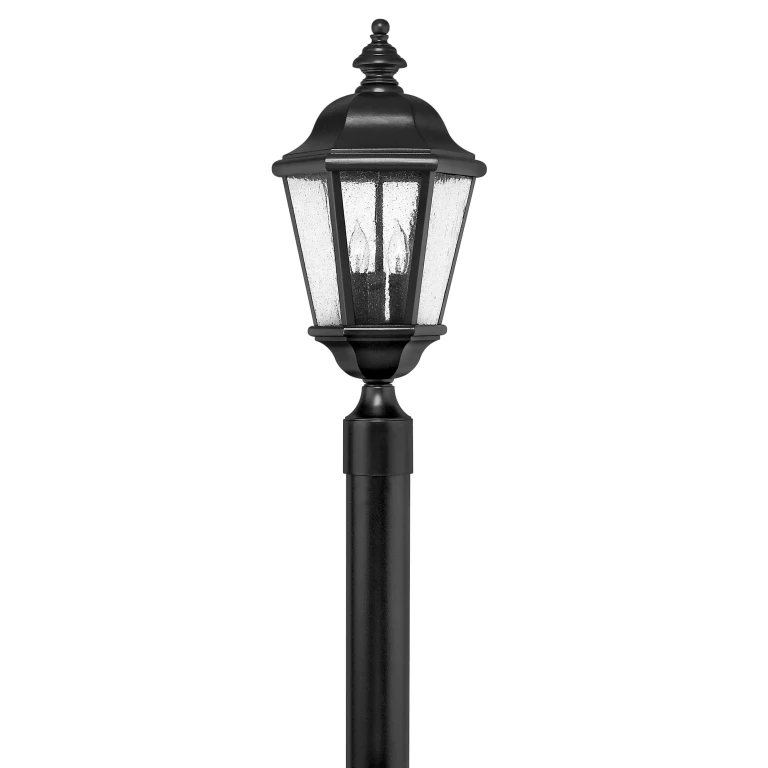 Black LED Post Top Pier Mount from the Edgewater Collection