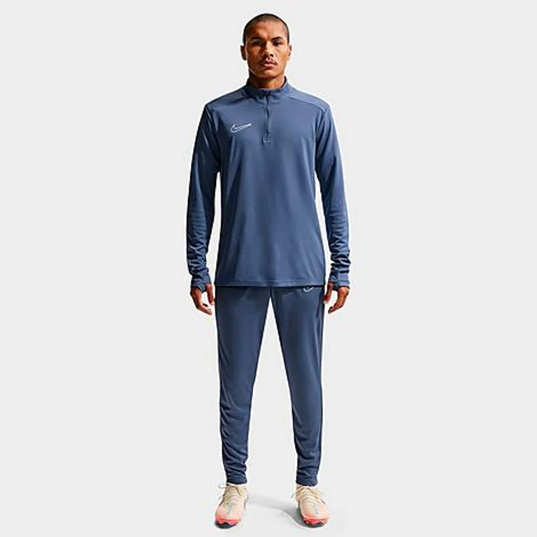 Nike Men's Academy Dri-FIT Soccer Drill Top in Diffused Blue/Psychic Blue/White Size: XS