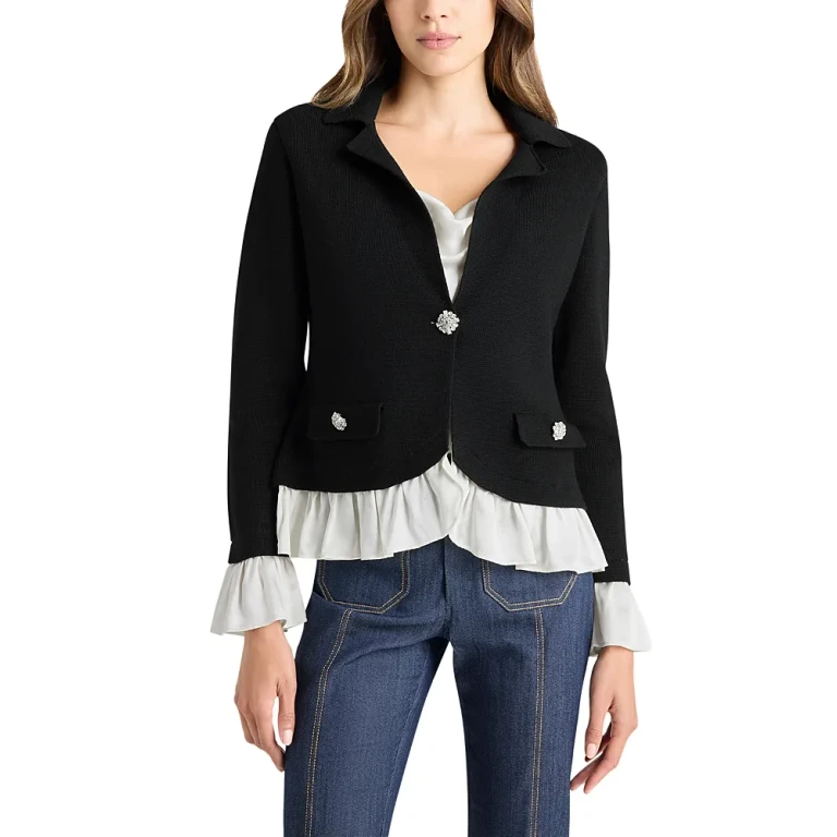 Cinq a Sept Melisan Contrast Trim Jacket