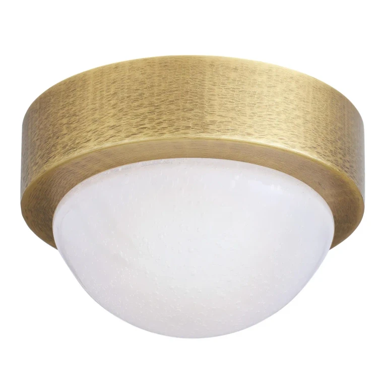 Antique Brass LED Flush Mount from the Lennon Collection