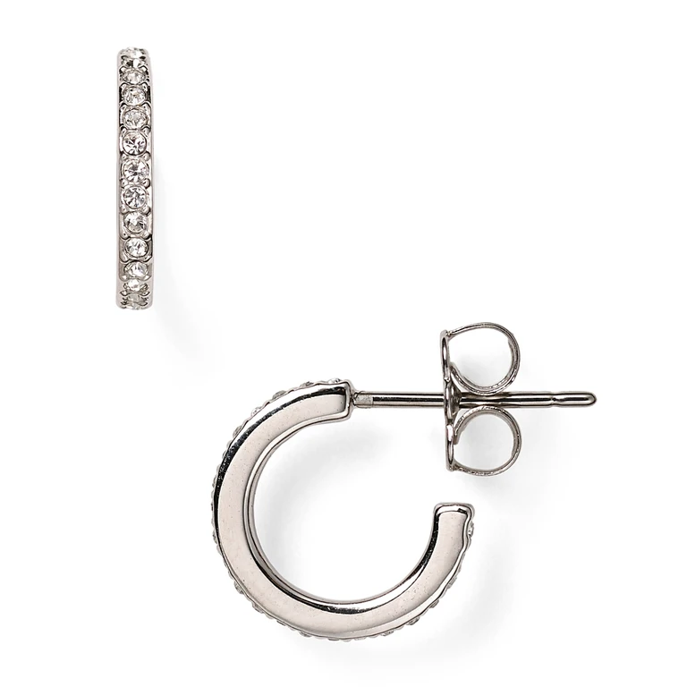 Nadri Pave Hoop Earrings