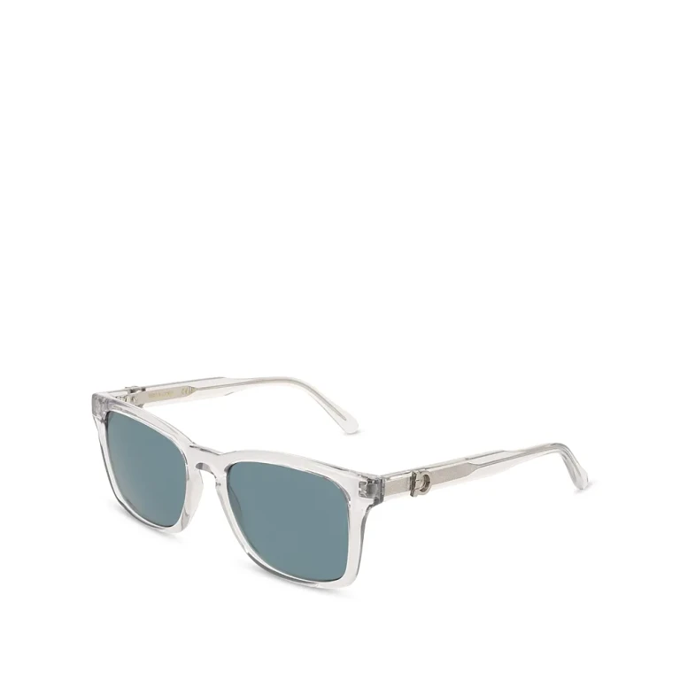 Ferragamo Solid Rectangular Sunglasses, 55mm