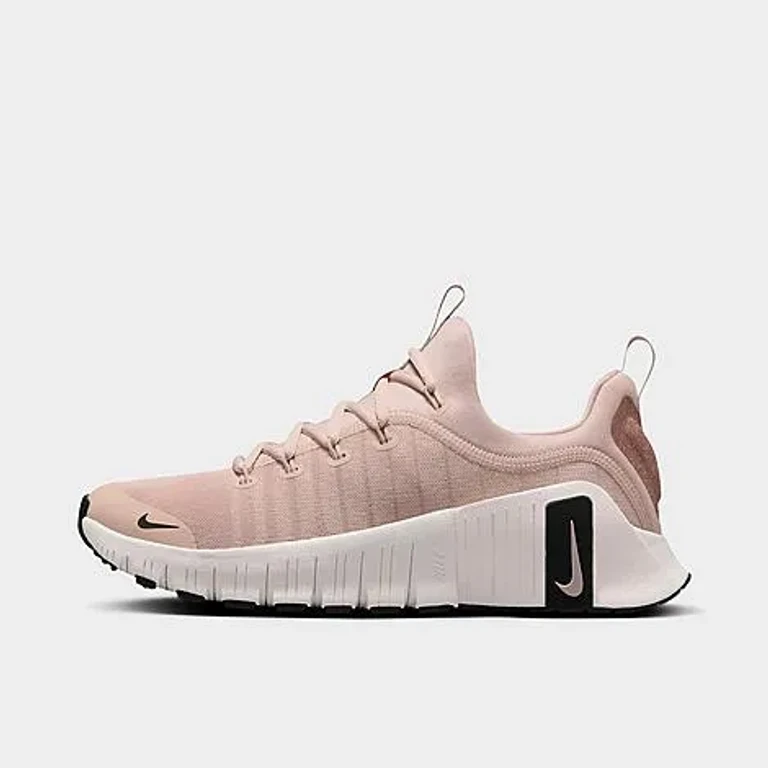 Nike Women's Free Metcon 6 Premium Training Shoes in Pink Oxford/Black/Light Soft Pink Size: 5.0