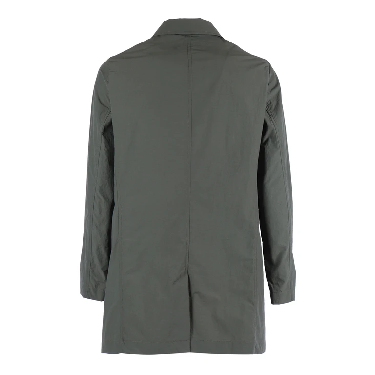 Camplin Rain - Bl Green Polyamide Cotton Jacket - Men