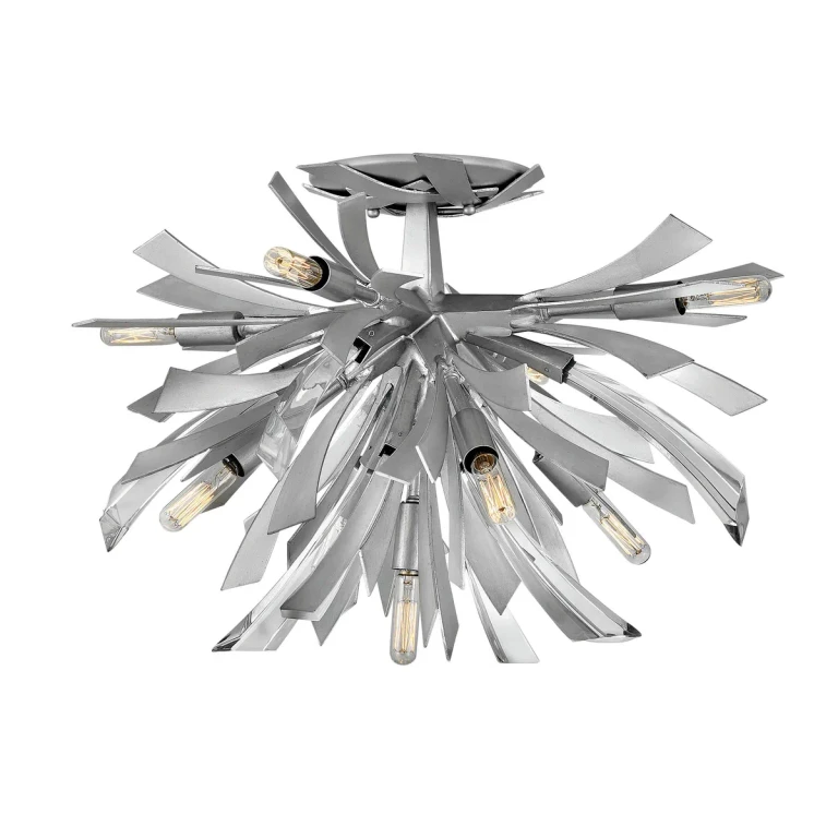 Glacial LED Semi-Flush Mount from the Vida Collection
