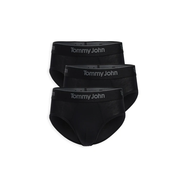 Tommy John Second Skin Briefs 3 Pack Black XL