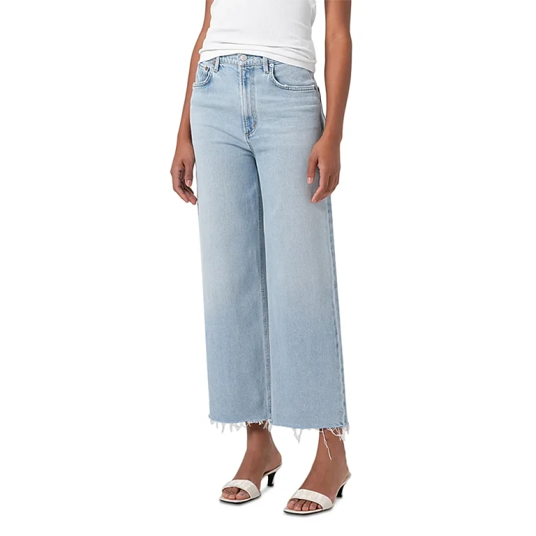Agolde Ren High Rise Wide Leg Jeans in Control
