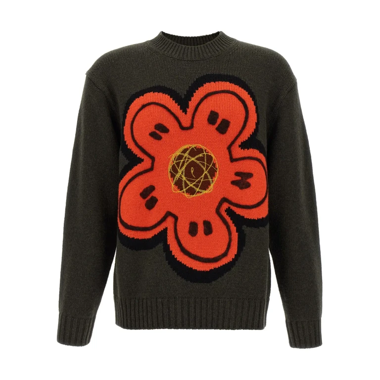 Kenzo Pull Col Rond - Vert