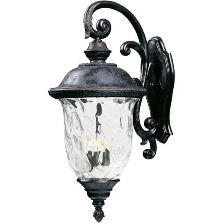 Carriage House VX 3-Light Outdoor Wall Lantern in Oriental Bronze