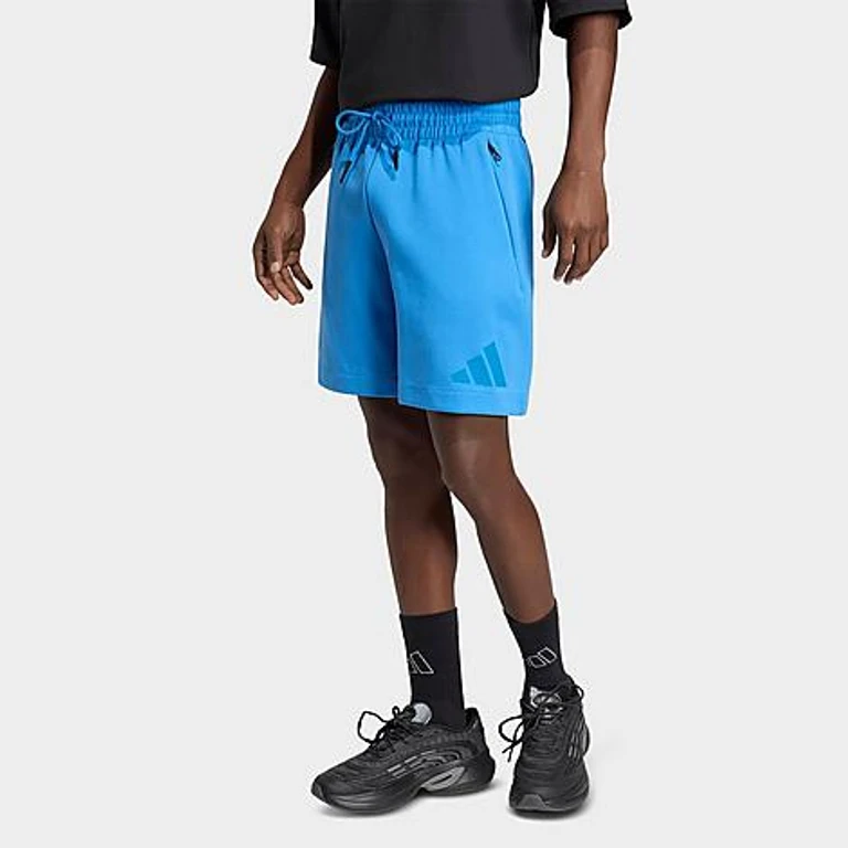 adidas Men's Z. N.E. Knit Shorts in Ray Blue Size: Small