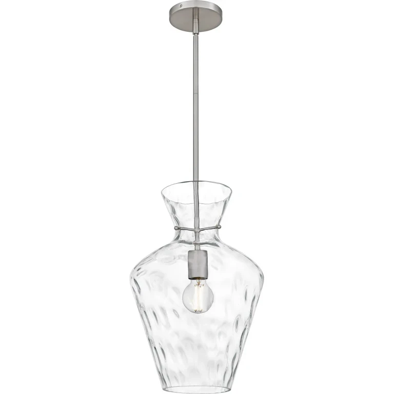Brushed Nickel Pendant from the Hollis Collection