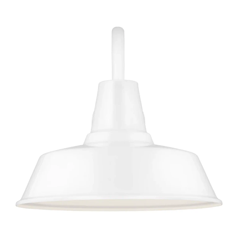 Barn Light Outdoor Wall Light in White