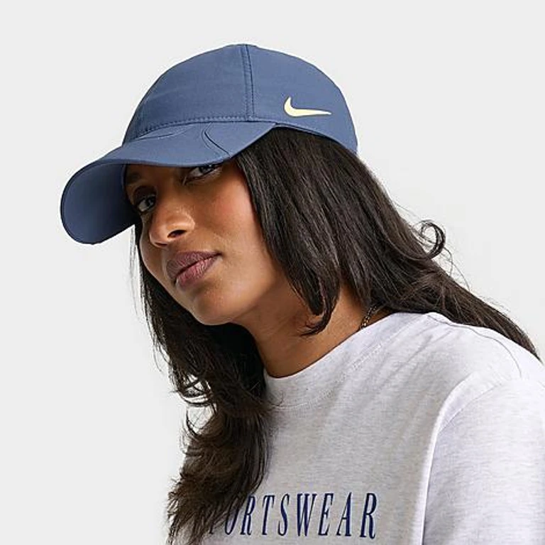Nike NOCTA S. S.C. Strapback Hat in Diffused Blue/Citron Tint Size: L-XL