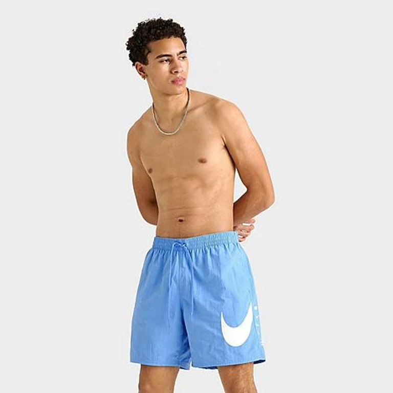 Nike Men's Swim Breaker 7-Inch Lined Volley Shorts in University Blue Size: Small