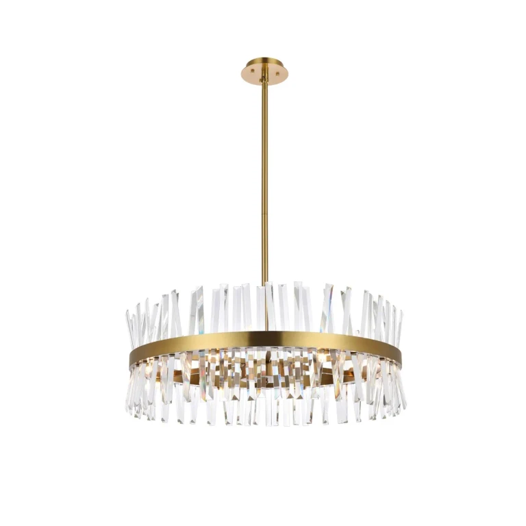 Satin Gold 16 Light Chandelier from the Serephina Collection
