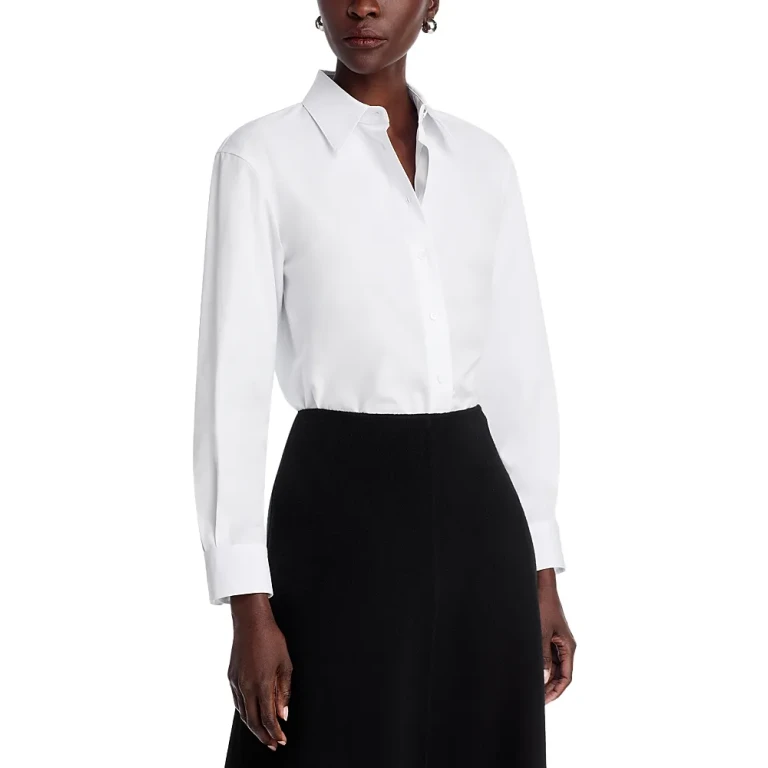 Lafayette 148 New York Fitted Cinched Waist Shirt