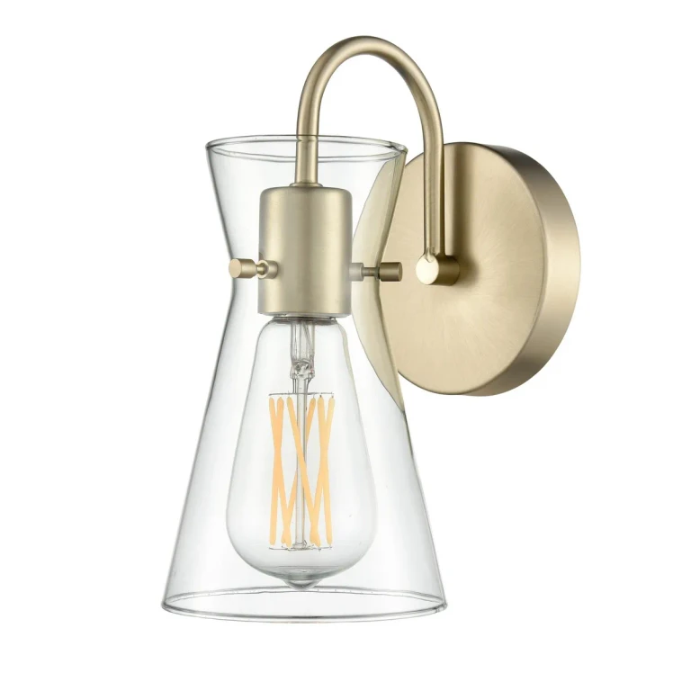 Modern Gold Bathroom Vanity Light from the Camellia Collection