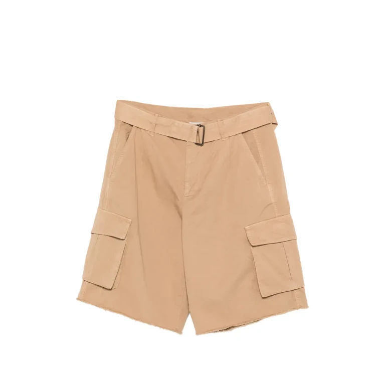LANEUS Belted button Cargo Shorts Male 50