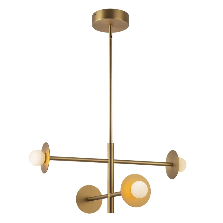 Brushed Gold LED Chandelier from the Elixir Collection