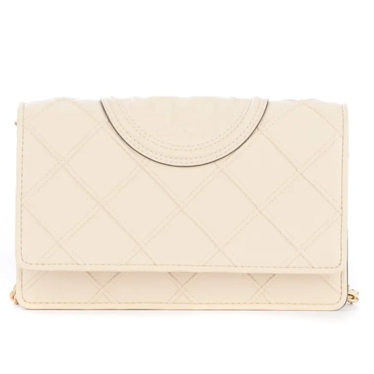 New Cream Fleming Soft Chain Wallet
