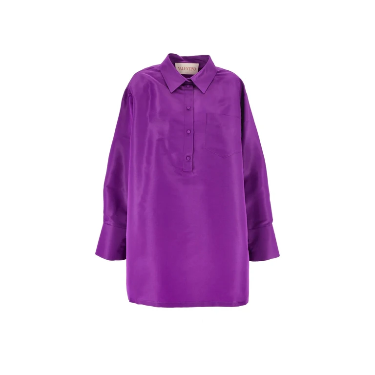 Valentino Silk Dress Purple - Women