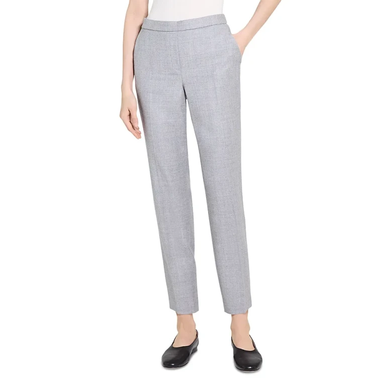Theory Sleek Flannel Treeca Pull On Pant