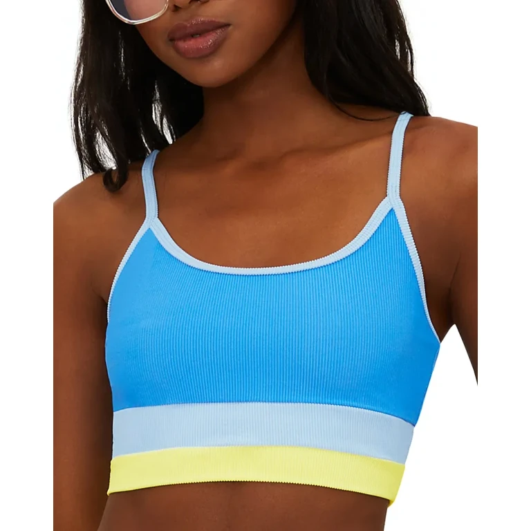Beach Riot Eva Color Blocked Bikini Top