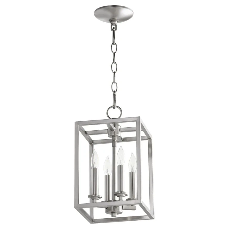 Quorum Quorum Home 4-Light 8" Foyer Light in Satin Nickel