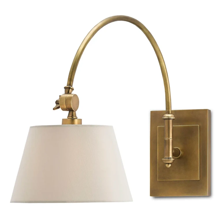 Antique Brass One Light Wall Sconce from the Ashby Collection