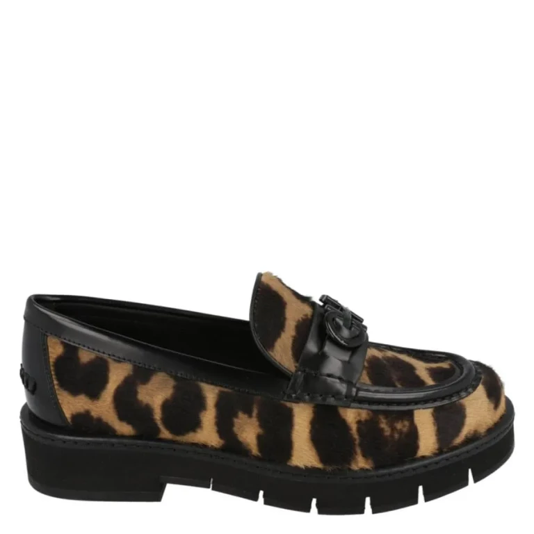 Ferragamo Ofelia Leopard Print Loafers