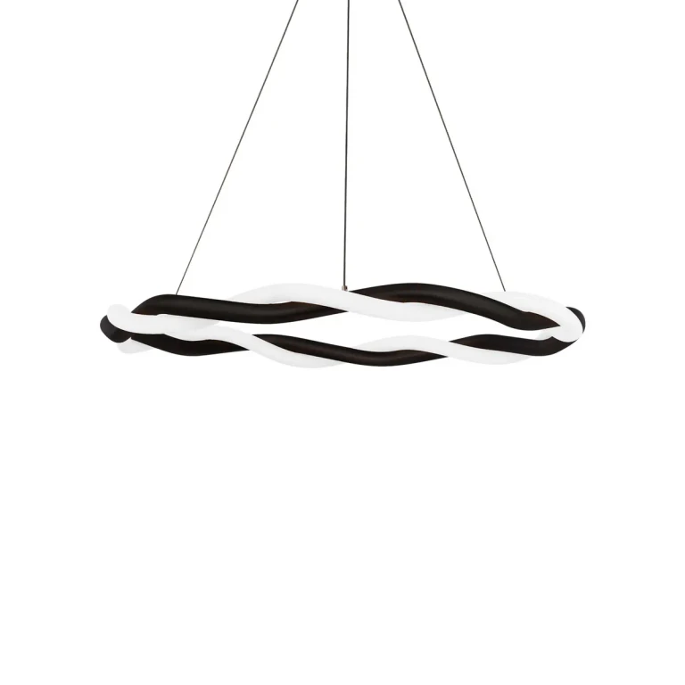 Black LED Pendant from the Escapade Collection