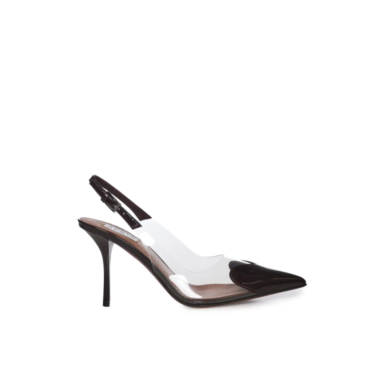 Alaia Le Coeur Patent Leather Slingbacks