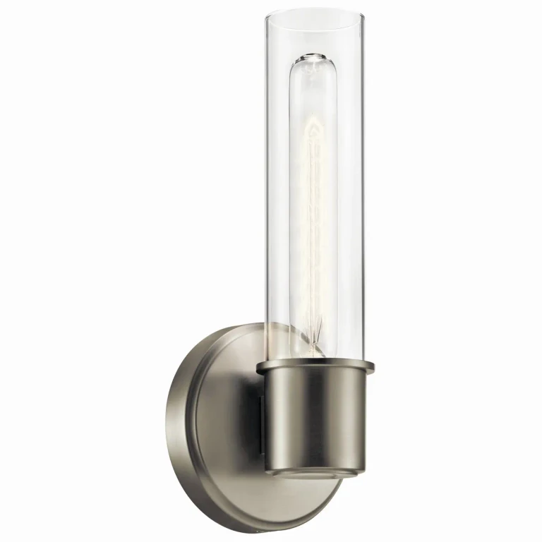 Brushed Nickel Wall Sconce from the Aviv Collection