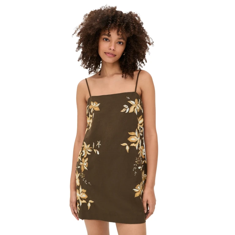 Hemant and Nandita Mini Dress Brown S