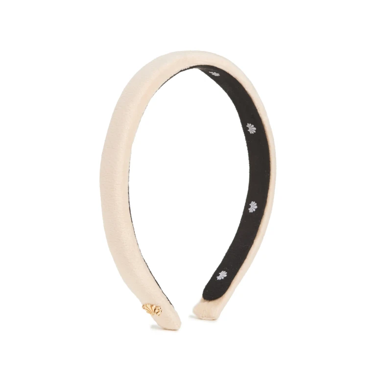 Lele Sadoughi Velvet Gigi Headband Latte One Size